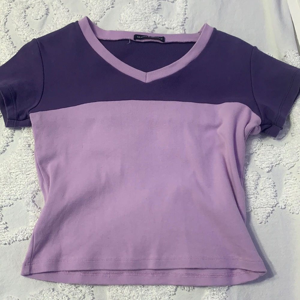 brandy melville purple avery top